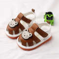 Summer New Whistle Boys' Sandals 0-1-2 Year Old Cow Muscle Sole Children's Calling Female Baby Shoes 2792. 