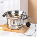 Deep Fryer Pot Portable Soup Pot Frying Basket for Picnic. 