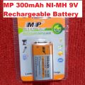 MP300mAh Battery NI-MH 9V Battery Rechargeable Battery 9V Rechargeable Battery 6F22 9V Battery Rechargeable 450mAh Rechargeable Battery For Multimeter Battery.