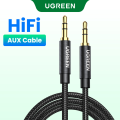 UGREEN 3 Meter 3.5mm Nylon Bradied Audio Cable Compatible for iPhone iPad or Cell Phone Tablets Media Players. 