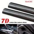 7D Glossy Sticker Carbon Fiber Style PCV Car Interior/Exterior Sticker - 8"/60". 
