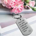 Keychain with Keyring Mommy Day Gift Meaningful Sturdy Birthday Gift Stainless.