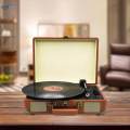 Record Player Retro Record Player Wood Vinyl Player Phonograph With Speakers 3 Speeds For Bar Entertainment Home Office Decoration.