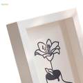 Square Photo Frame Nordic Photo Holder Desktop and Wall Wooden Picture Frame. 