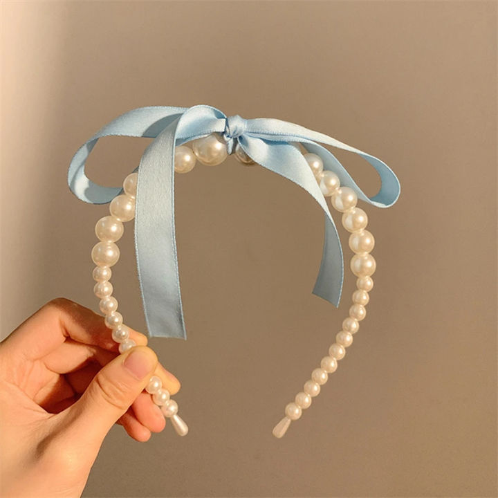 Temperament%20Pearl%20Hair%20Band%20Satin%20Bow%20Ribbon%20Hair%20Hoop%20Headwear%20for%20Women%20Jewellery%20Accessories%20-%20Image%208