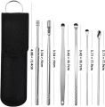 6PCS Earwax Removal Kit Ear Pick Set Earwax Remover Ear Spoon Earpick Ear Picker for Ear Massage Adult Ear Care Tools. 