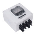 Solar Combiner Box DC1000V IP67 Transparent Panel Photovoltaic Combiner Box for RV. 