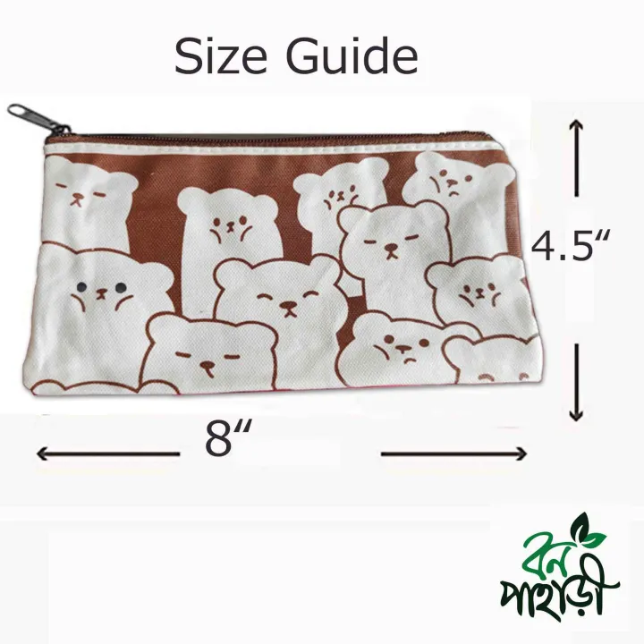 Trendy%20Top%20Handle%20Cute%20Panda%20Design%20Brown%20Color%20Tote%20Canvas%20Bag%20%20With%20Free%20%20Pouch%20Shopping%20Bag%20/%20College%20/%20University%20Bag,%20Tote%20Bag,%20Canvas%20Bag%20with%20Zipper%20-%20Image%202