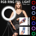 Photos For Lives APP Control 200 LEDs RGBW Ring Selfie Light Phone Holder Photography Fill Light for Youtube Video Makeup Live Stream Selfie with Remote control. 