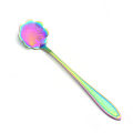 8Pcs Flower Stainless Steel Coffee Tea Cup Spoon Teaspoon Kitchen Tool Gift.