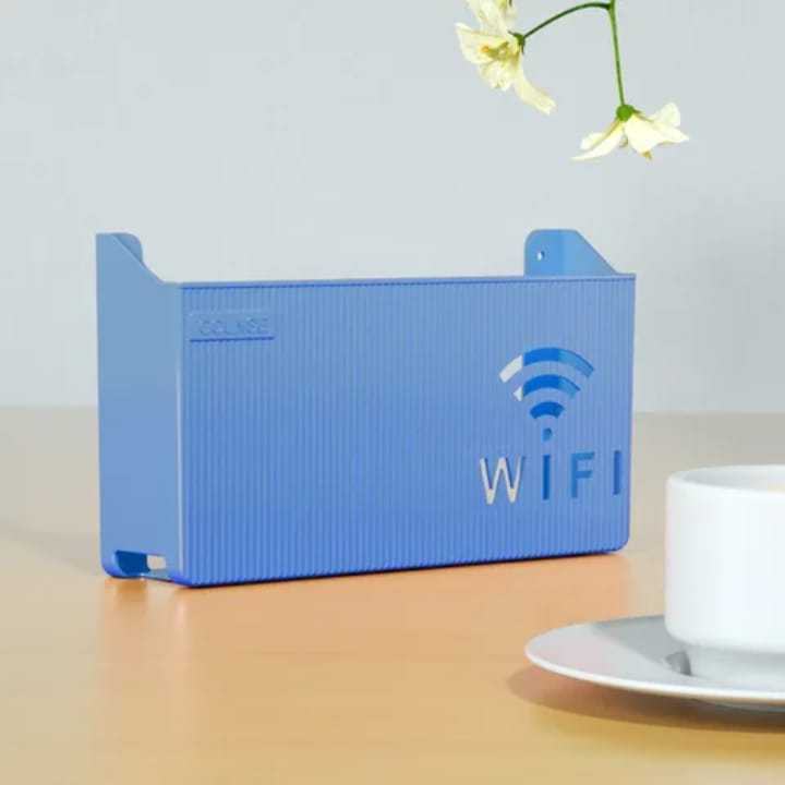 Internet Router Holder Wall Mounted WiFi Router Shelf Box – ABS Plastic Wireless Router Holder ...