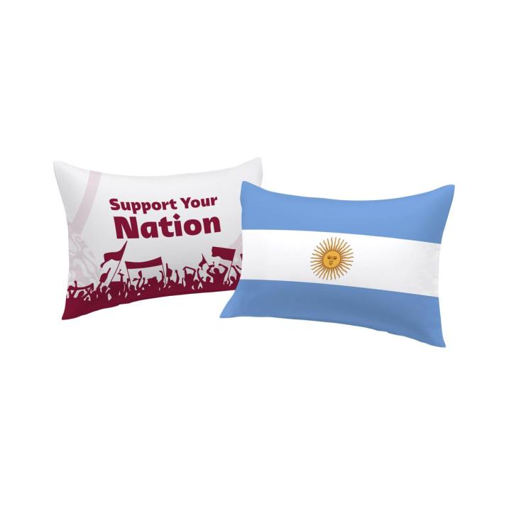 World Cup Fan Flag Pillow - 13.5"x9.5" - Argentina