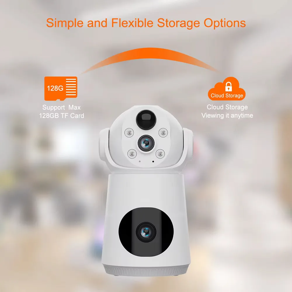 Battery Powered 4G Sim V380 6MP HD Wireless CCTV Dual Lance Security IP ...