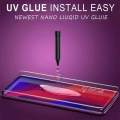 Samsung Galaxy S22 Ultra (High Quality) UV Glass Light Adhesive Full Glue Tempered Glass Screen Protector -Transparent. 