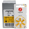 Signia/ Power one -Germany Hearing Aid Battery Size 10, Pack of 6 Batteries.