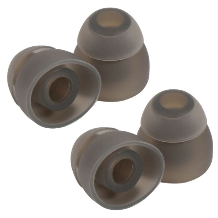 Replacement Double Flange Ear Tips Earbuds Silicone Pads For In Ear Headphones
