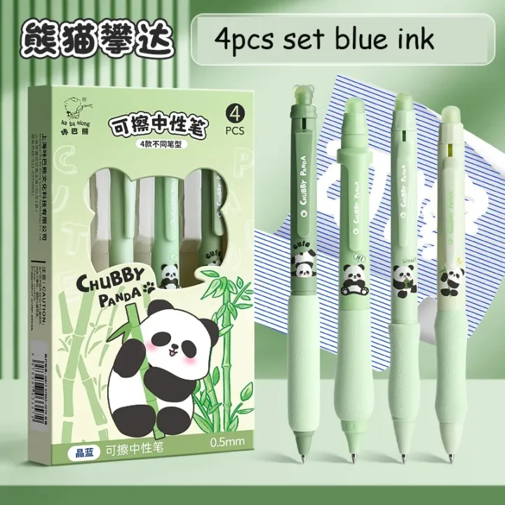 4pcs%20Erasable%20Pen%20Set%20Black%20Blue%20Ink%20Soft%20Grip%20Kawaii%20Gel%20Pen%20School%20Supplies%20Japanese%20Kawaii%20Stationery%20Aesthetic%20Pens%20-%20Image%207