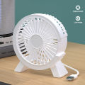4 Inch Portable Electric Fan USB Input Table Fan Mini Desktop Fan Summer Mute Air Cooler PC Connection for Home Office School. 