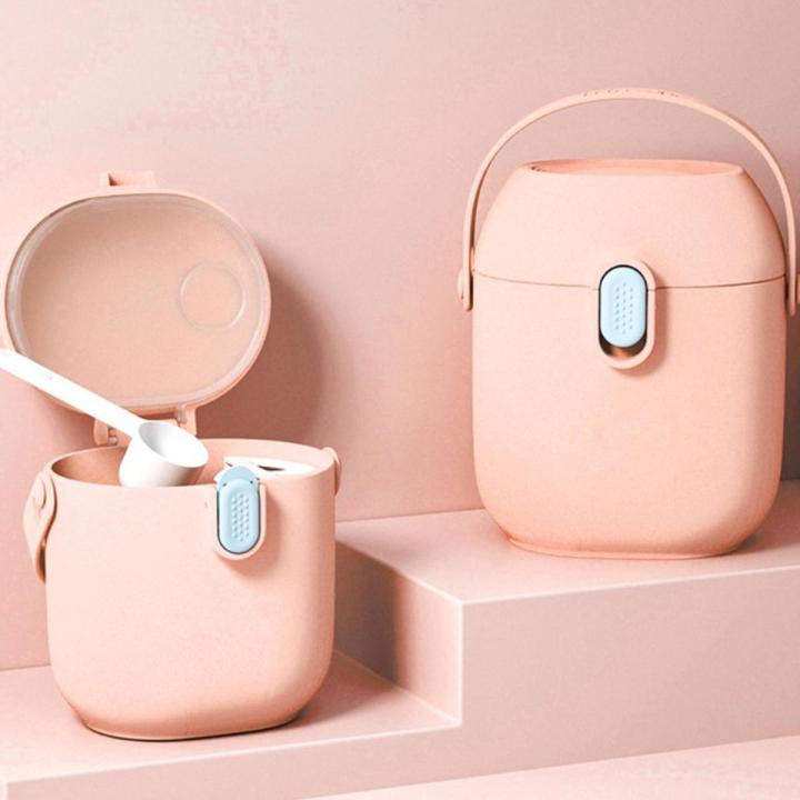 △♨SOME Airtight Storage Box Baby Milk Powder Container With Spoon Practical