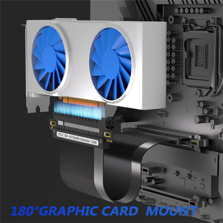 Extension%20Cable%20Plastic%20PCIE%204.0%2016X%20High%20Speed%20GPU%20Riser%20Cable%20with%20PCI%20Express%20Port%20for%20GPU%20180%20Degree%2030cm%20-%20Image%207