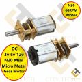 Gear Motor 60Rpm Dc 3V 6V 12V N20 Mini Micro Metal Gear Motor Torque Gear Dc Motor 60 Rpm Making For Mini Drill & Drivers Electrical Circuitry & Parts - Solar Panel. 