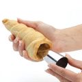 Stainless Steel Cone Shape Spiral Croissant Pointed Tube Bread Mold Baking Tool.