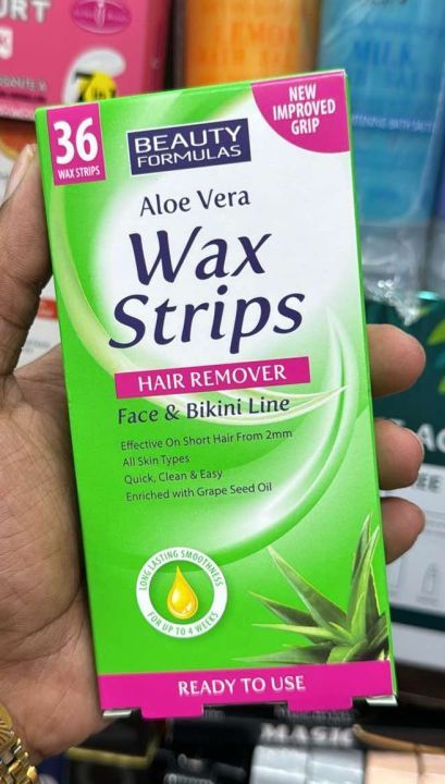 Aloe Vera Wax Strips Hair Remover 36 Strips