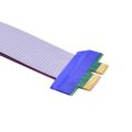 CHIPAL PCI-E 1X To 1X Flexible Ribbon Extension Cable PCI Express PCIE Riser Card Converter Extender For Graphics Card. 