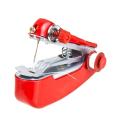 Mini Handheld Sewing Machine - Red. 
