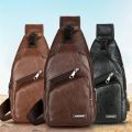 Men's Crossbody Bags Men's USB Chest Bag Designer Messenger bag Leather Shoulder Bags Diagonal Package 2023 new Back Pack Travel.