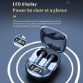INNOVAT® Air buds K40 Bluetooth Earphones Digital Display Headset Noise Cancelling Earbuds With Microphone High Fidelity Stereo Sound Headphones.