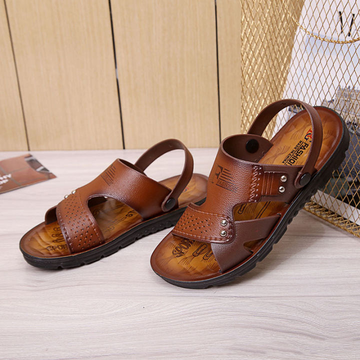 IELGY men's open toe beach dual-use non-slip sandals