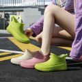 Rain Boots Women's Lightweight Kitchen Work Non-Slip Rain Boots Korean Style Wear-Resistant Rain Shoes Fleece-Lined Short Women's Rubber Shoes.