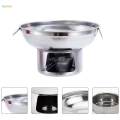 Stainless Steel Hot Pot Small Hot Pot with Heating Container Mini Hot Pot Traditional Chinese Hot Pot for Kitchen Countertop Picnic Hiking. 