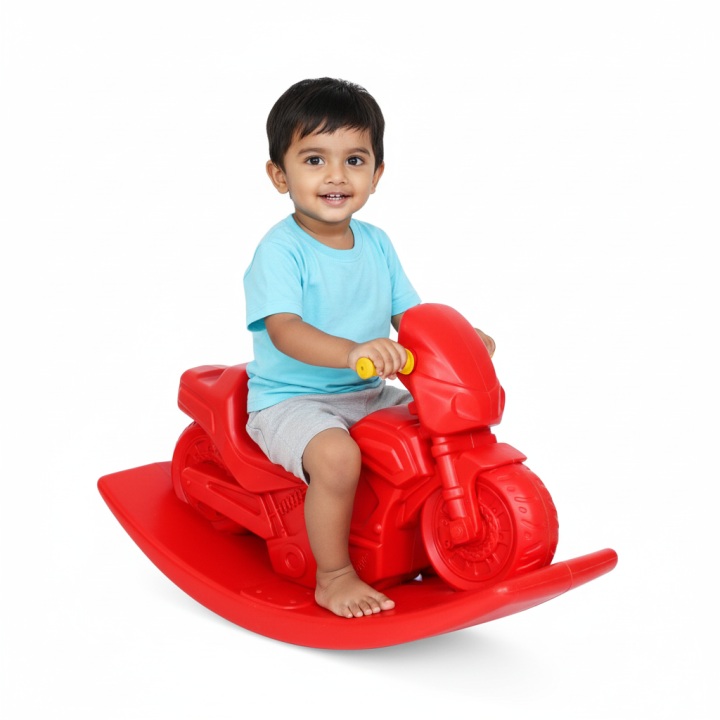 RFL-Jim & Jolly Motor Bike Rocker | Baby & Kids Rocker Ride-On Toy with ...