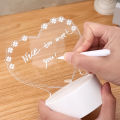 Note Board Creative Led Night Light USB Message Board Holiday Light With Pen Gift For Children Girlfriend Decoration Night Lamp 1Pcs. 