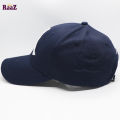 Navy Blue Jordan Embroidery Logo Cotton Curved Cap. 