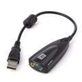 High Quality 5HV2 USB 2.0 Virtual 7.1 Channel Audio External Sound Card. 