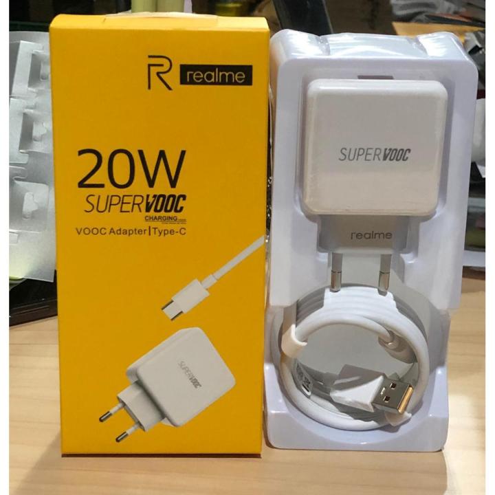 Realme VOOC Flash Charging Fast Charter with Type-C Data and Charging Cable For Realme X XT X2 X2Pro 6 6i 6 Pro 5 Pro