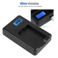 NP-FW50 Battery Charger Camera Battery USB Charger with LED Indicator Single Charge for Sony Alpha A6000 A6300 A6500 A7r A7. 