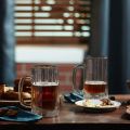Nasir Glass Drinking Mug 400ml (5 inch long, 3 inch Round) - Coffee Mug. 