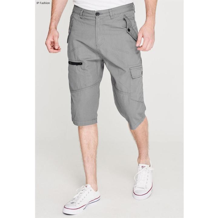Mens Comfortable Cotton Cargo Shorts Half Pants