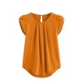 Women's Blouse Tops for plus Woman Blouse Casual Short Sleeve Women's Blouses.