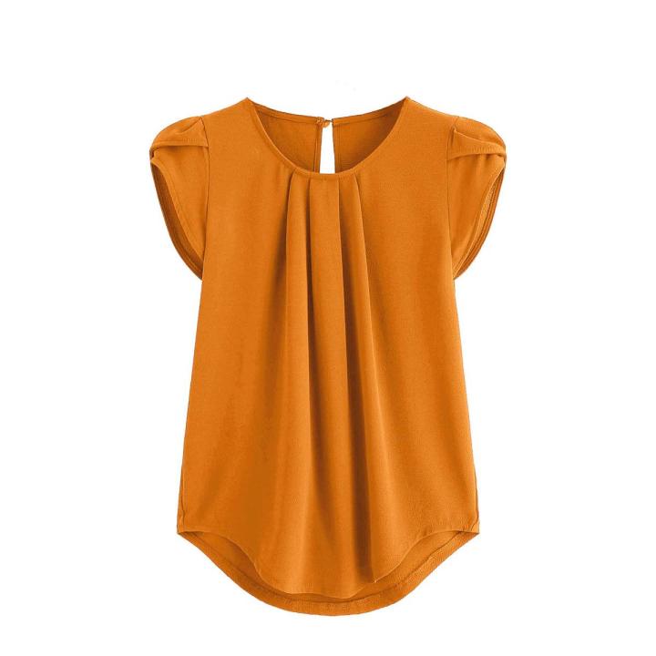 Women's Blouse Tops for plus Woman Blouse Casual Short Sleeve Women's Blouses