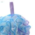 Bath Mesh Pouf Loofah Bath Sponge, Bathroom Supplies, Body Cleaning Tool, Portable Hangable Shower Pouf Shower Sponge Exfoliating Body Scrubber. 