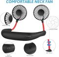 4th Generation 2000MAH Rechargeable neck Fan with light // Kitchen Fan // Sports Fan. 