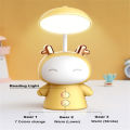 Qiunery Cute LED Desk Lamp With USB Charging Port, 360 ° Universal Adjustment, 2nd Gear Dimming Dimmable Reading Lamp For Children's Birthday Gifts, Portable Bedside Night Lamp. 