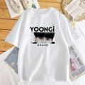 Agust D Tshirt Cotton Short Sleeve Graphic Yoongi T Shirts Korean Fashion Streetwear Women Suga Manga Tee Shirt Kpop Summer Tops. 