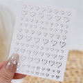 5pcs 3D Ranbom Mix Shape Silver Nail Nail Art Decoration Stickers Luxury Kawaii Star Series Sliders Decals Nail Accessories DIY.