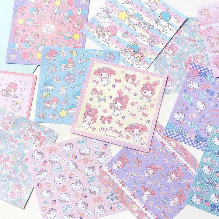 Sanrio%20Hello%20Kitty%20My%20Melody%20Cute%20Handmade%20Paper%20Cutting%20Cartoon%20Little%20Twin%20Stars%20Kindergarten%20Diy%20Colored%20Paper%20Children%20Gifts%20-%20Image%202